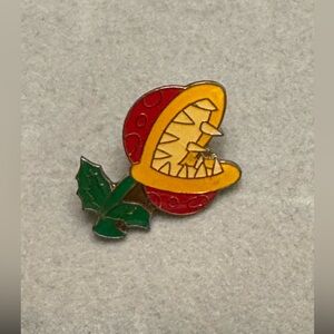 1989 Nintendo Collector Pin Series A No 14 PIRANHA FLOWER Enamel Pin